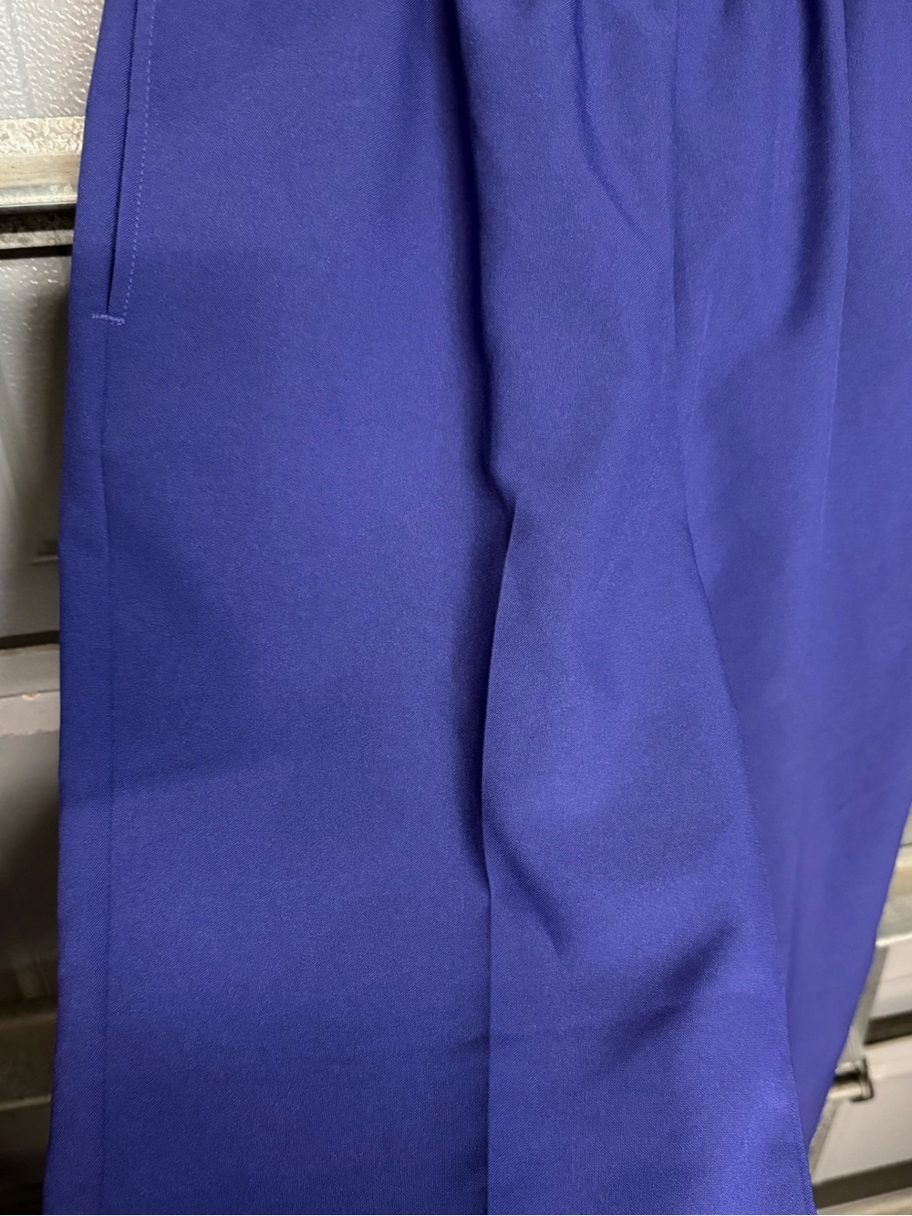 Women’s Purple Elastic-Waist Dress Trouser Pants S PETITE - Picture 7 of 8